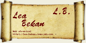 Lea Bekan vizit kartica